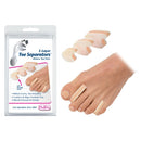 PediFix 3-Layer Toe Separators Medium Pack of 6 for overlapping toe relief and blister prevention, Moovkart