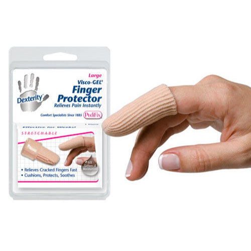 Visco-GEL Fabric-Covered Finger Protector Large