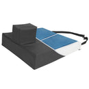Proactive Medical Protekt Gel Wedge with Pommel Cushion, gel bladder, foam, and nylon cover for posture support and pressure relief, Moovkart