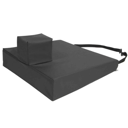 Proactive Medical Protekt Foam Wedge with Pommel Cushion, high-density foam, breathable nylon cover and safety buckles for posture, Moovkart