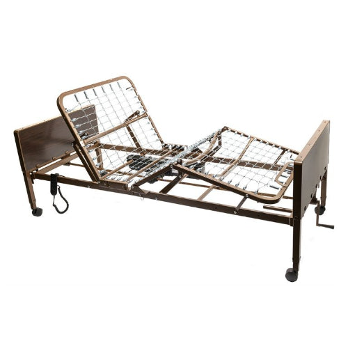 Proactive Medical Protekt Semi-Electric Bed with Adjustable Head and Foot Sections, Moovkart