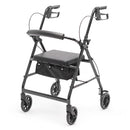 Proactive Medical Protekt Steel Rollator, padded seat, secure storage pouch. Moovkart