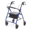 Proactive Medical Protekt Steel Rollator, durable steel frame, all-terrain wheels. Moovkart