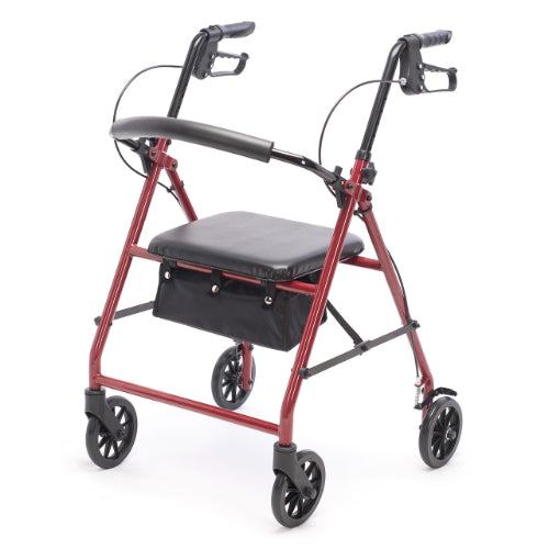 Proactive Medical Protekt Steel Rollator with 6-inch wheels, ergonomic hand brakes. Moovkart