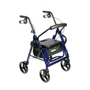 Drive Medical Duet Rollator and Transport Chair, Blue, Pack of 2, offers dual functionality for versatile and reliable mobility support. Moovkart.