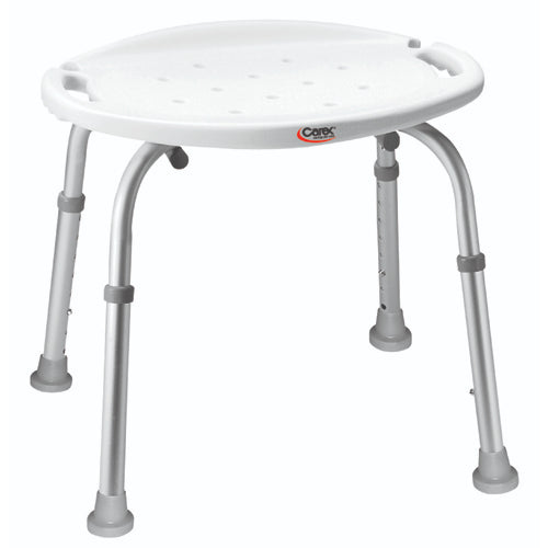 Carex Adjustable Bath and Shower Seat Without Back – Slip-Resistant, Durable, and Comfortable for Safe Bathing, Moovkart.
