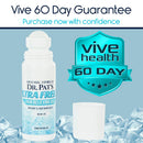 Vive Health Dr. Pat’s Ultra Freeze Menthol Roll-On Gel, Cooling Relief for Muscle & Joint Pain, 3oz, 2 Pack