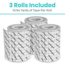 Vive Health Soft Cloth Surgical Tape, 3 Rolls, Breathable and Latex Free, 4 Inch x 10 Yards, White