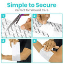 Vive Health Soft Cloth Surgical Tape, 3 Rolls, Breathable and Latex Free, 4 Inch x 10 Yards, White