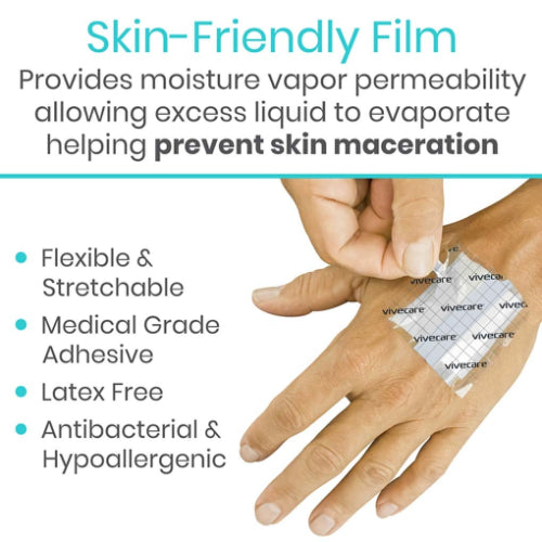 Vive Health 4 Inches Transparent Adhesive Bandages
