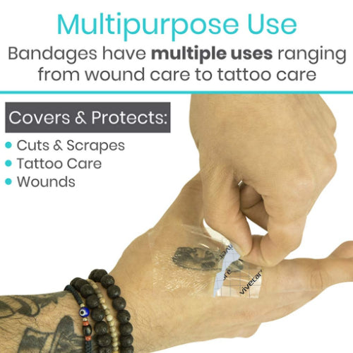 Vive Health 8" Transparent Adhesive Bandages