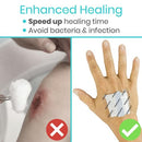 Vive Health Transparent Adhesive Bandage, 8 Inch x 10 Yards, Waterproof and Flexible, X-Large