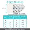 Vive Health Transparent Adhesive Bandage, 8 Inch x 10 Yards, Waterproof and Flexible, X-Large