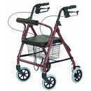 Graham-Field Lumex Walkabout Imperial Hemi Bariatric Rollator with 20-inch seat and adjustable handles for enhanced mobility. Moovkart