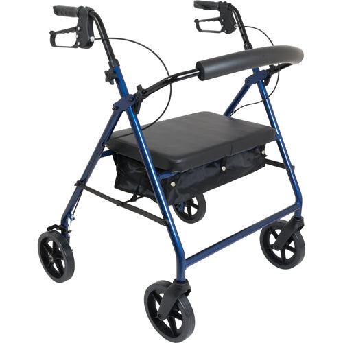 ProBasics Bariatric Rollator with 8 Inch wheels, Blue