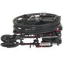 Drive Medical Rebel Wheelchair with Removable Desk Arms, Swing-away Footrests, 18 Inches Seat, Red Frame