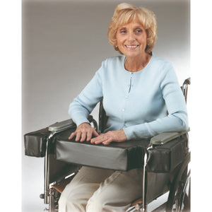 Skil-Care Lap Top Cushion with Cutouts for Half-Arm Wheelchairs, Polyfoam Padded for Safety Hover