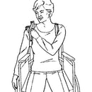 Skil-Care Wheelchair Posture Support with Velcro Closure for Stability and Upright Positioning