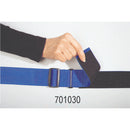 Adjustable Skil-Care wheelchair belt supporting secure resident positioning, Moovkart