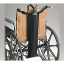 Skil-Care single Oxygen cylinder holder for Geri-Chair with adjustable straps and carry handle, compatible with D or E cylinders, Moovkart.