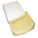 Skil-Care Pressure Check Foam Cushion with Sheepskin Cover – Pressure Relief & Comfort for Wheelchair Seating, Moovkart.