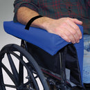 Skil-Care Lateral Body Support on wheelchair with gel arm trough for posture alignment and leaning prevention, Moovkart