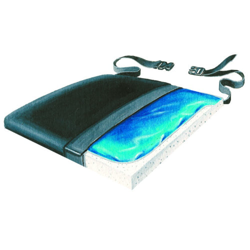 Skil-Care Gel-Foam Ultra-Thin Vinyl Cushion with Low-Shear I Cover