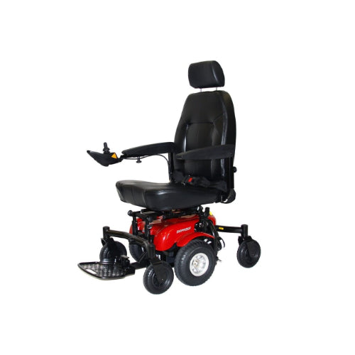 Shoprider 6 Runner Power Wheelchair, 10 Inches, Red