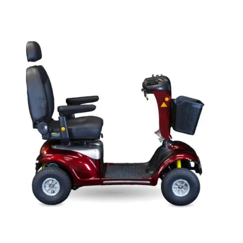 Shoprider Enduro XL4 Plus Mobility Scooter, Heavy-Duty 500 Lb Capacity, 12-inch Wheels and Suspension, Red, 56 x 27 Inches