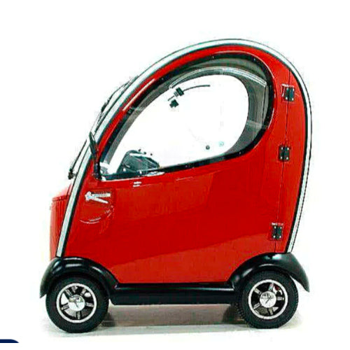 Shoprider Flagship Cabin Mobility Scooter, Red