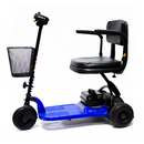 Shoprider Echo 3 Wheel Scooter, Blue – Comfortable, Adjustable, and Durable Mobility Scooter with Flat-Free Tires and Quick-Connect Battery, Moovkart