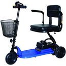 Shoprider Echo 3 Wheel Scooter, Blue