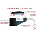 Drive Medical Left Arm Rest Assembly for Polywog Rollators, durable and easy to install at Moovkart