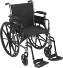 Drive Medical Cruiser X4 wheelchair with adjustable arms, elevating leg rests and comfort-enhancing mobility, Moovkart