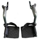 Drive Medical Replacement Footrests TR39E-SV, Silver Vein with  footplates at Moovkart.
