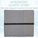 Vive Health Lumbar Cushion Foam with Mesh Cover, Gray
