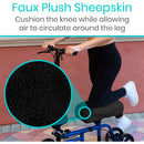 Vive Health Knee Walker Pad Cover – Soft Faux Sheepskin