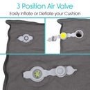 Vive Health Inflatable Seat Cushion with Black Carry Bag, Pressure Relief and Sitting Comfort Support