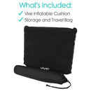 Vive Health Inflatable Seat Cushion with Black Carry Bag, Pressure Relief and Sitting Comfort Support