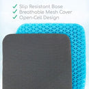 Vive Health Honeycomb Gel Seat Cushion with Mesh Cover Black for Pressure Relief and Comfort