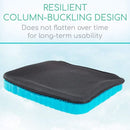 Vive Health Honeycomb Gel Seat Cushion with Mesh Cover Black for Pressure Relief and Comfort