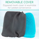 Vive Health Honeycomb Gel Seat Cushion with Mesh Cover Black for Pressure Relief and Comfort
