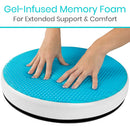 Vive Health Gel Swivel Seat Cushion with 360° Rotation and Pressure Relief