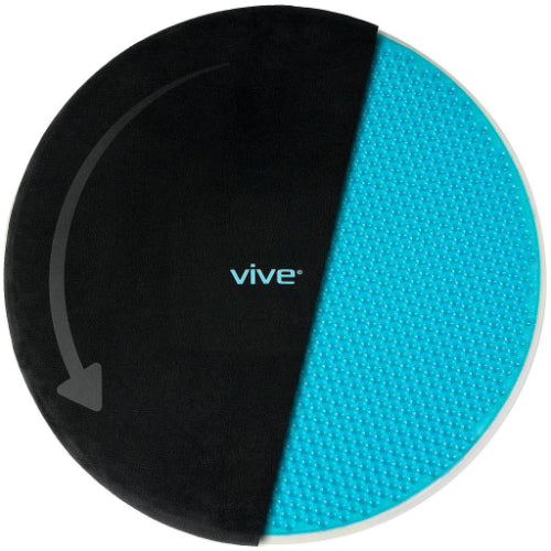 Vive Health Gel Swivel Seat Cushion, Memory Foam Cushion for Pressure Relief, Comfort & Mobility Support, 360° Rotation – Moovkart.
