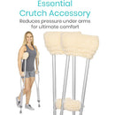 Vive Health Sheepskin Crutch Pads – Universal Fit & Comfort
