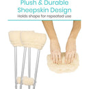 Vive Health Sheepskin Crutch Pads – Universal Fit & Comfort
