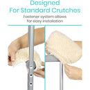 Vive Health Sheepskin Crutch Pads – Universal Fit & Comfort