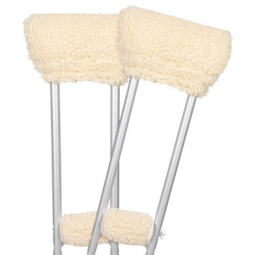 Vive Health Sheepskin Crutch Pads – Universal fit for adult and youth crutches, providing superior support. Moovkart