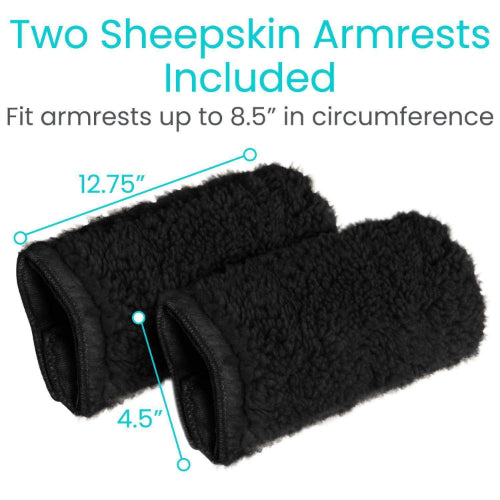 Vive Health Wheelchair Armrest Covers with Memory Foam for Elbow Relief