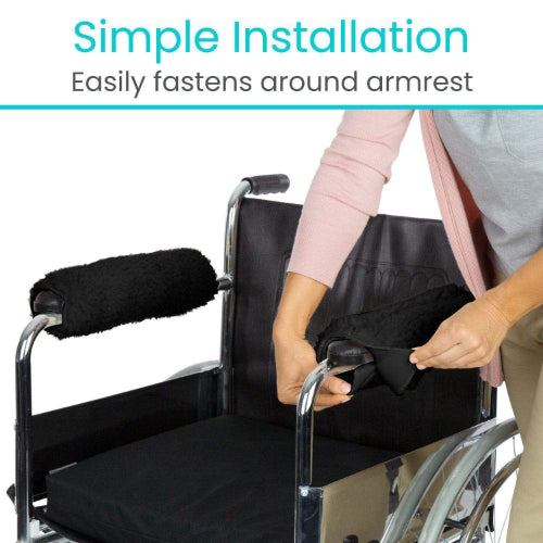Vive Health Wheelchair Armrest Covers with Memory Foam for Elbow Relief